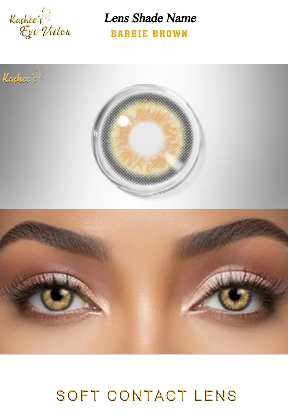 Kashees Lens Barbie Brown - Image 4
