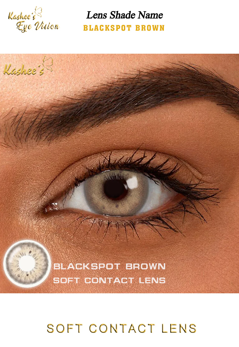 Kashees Lens Blackspot Brown - Image 3