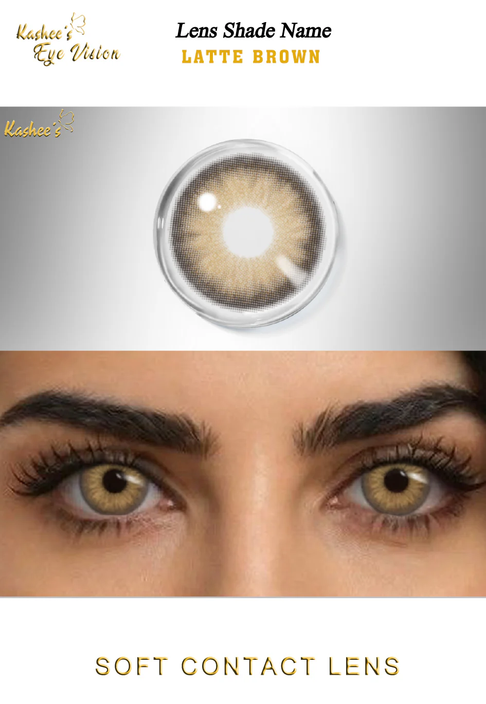 Kashees Lens Latte Brown - Image 4