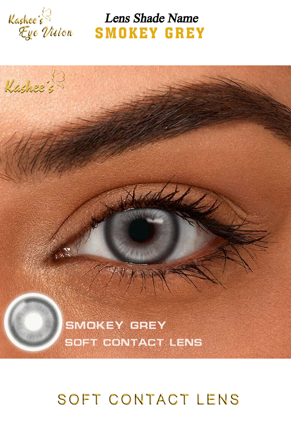 Kashees Lens Smokey Grey - Image 2