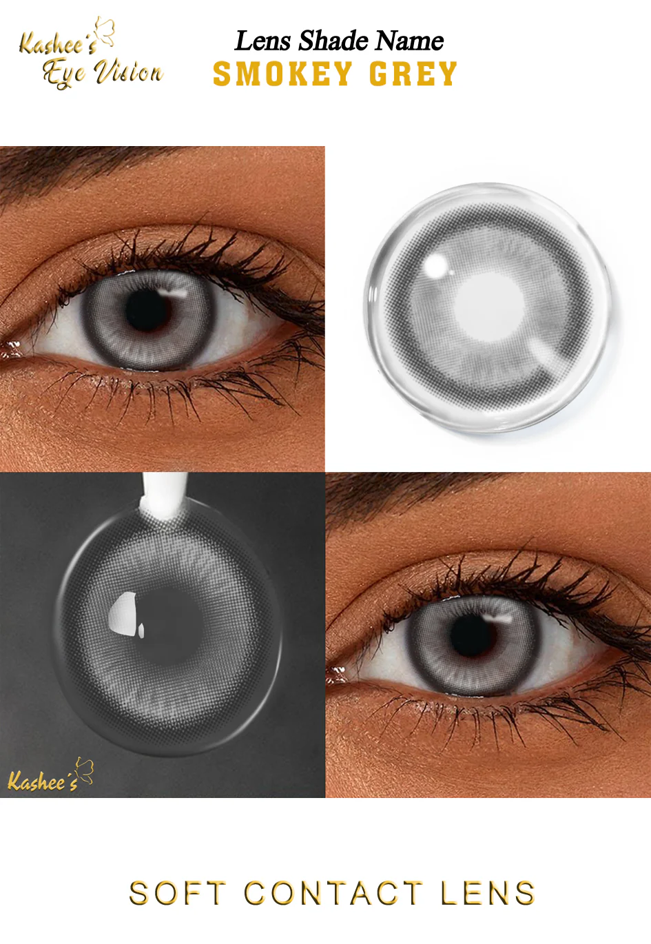 Kashees Lens Smokey Grey - Image 3