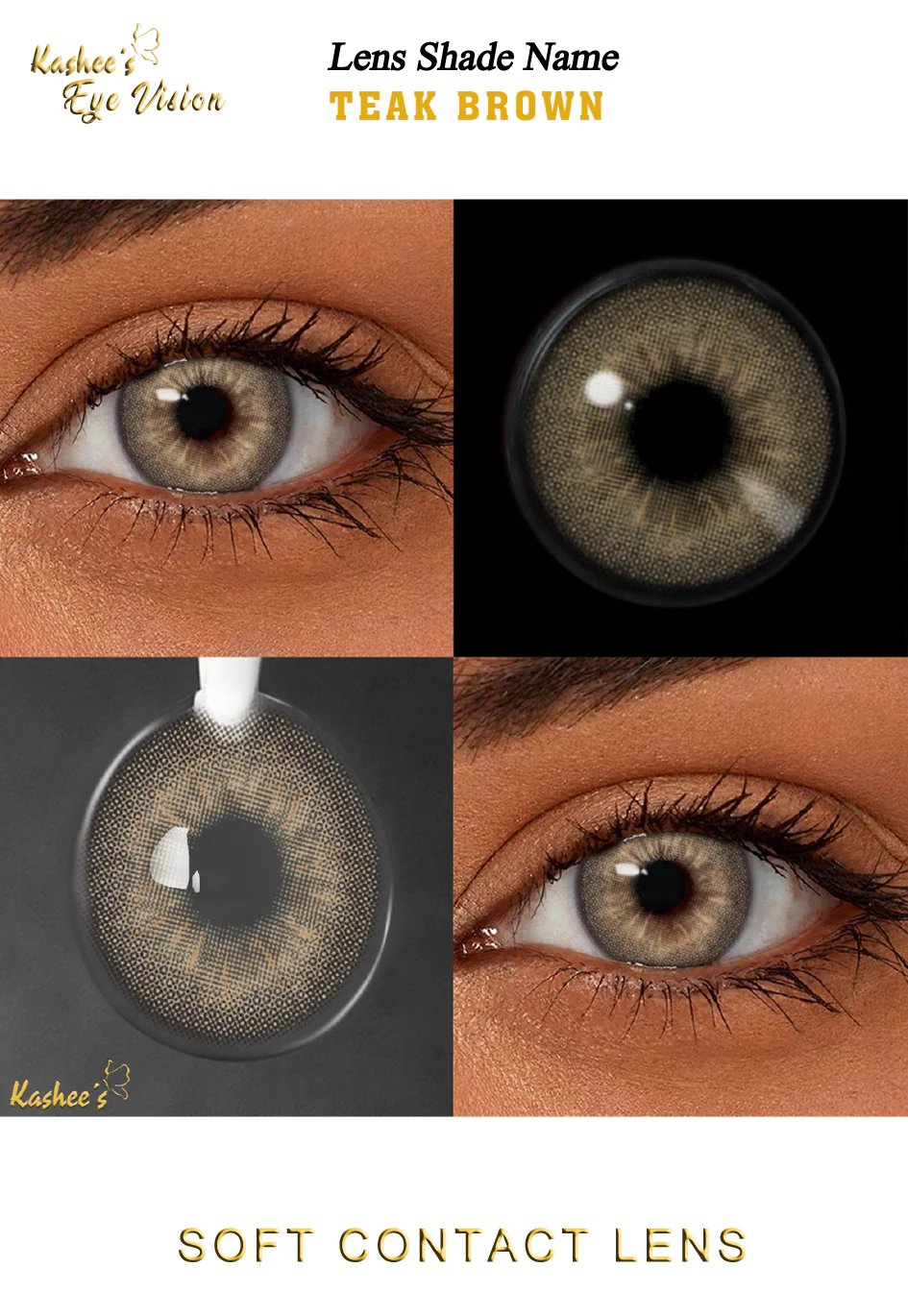 Kashees Lens Teak Brown - Image 3