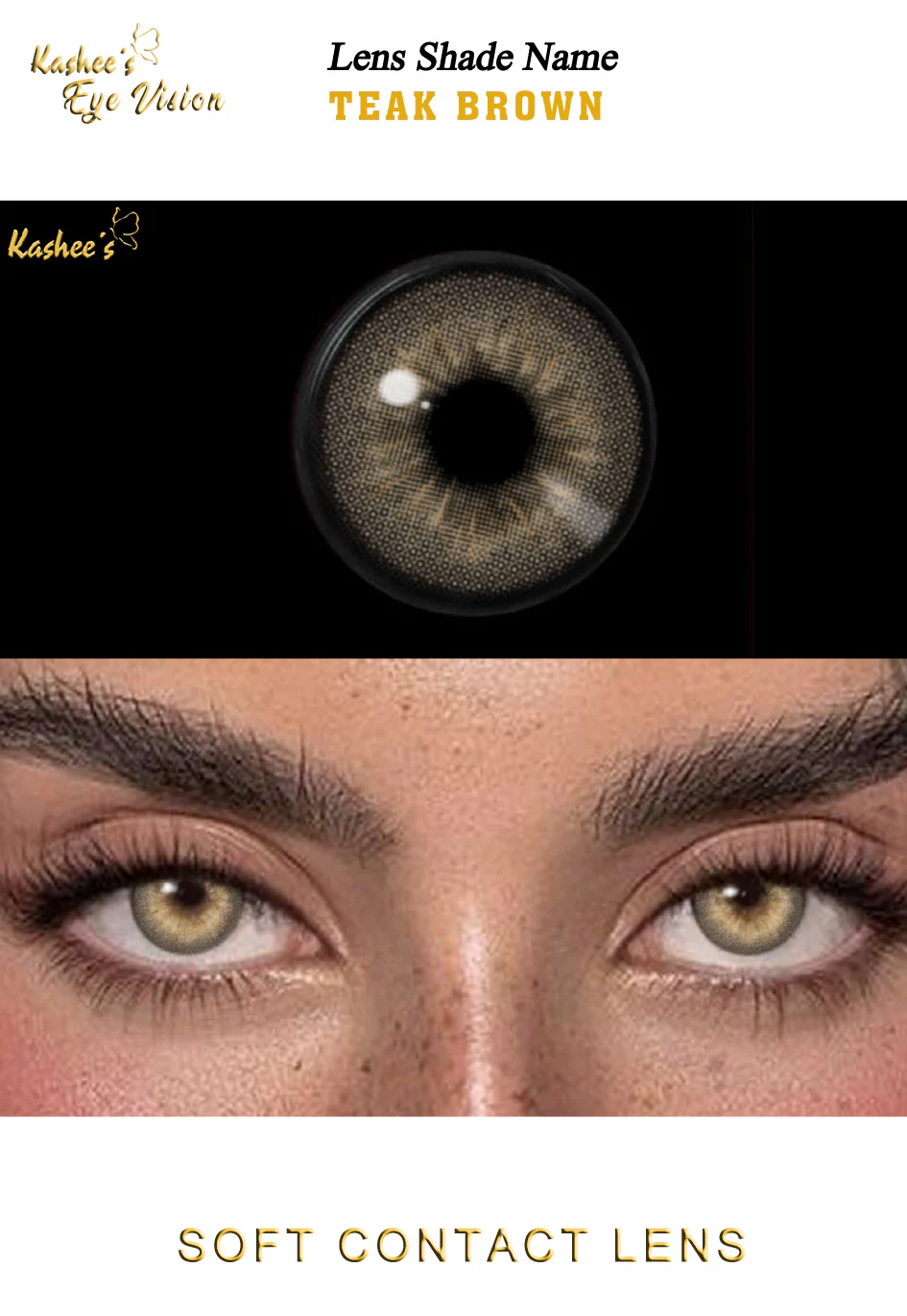Kashees Lens Teak Brown - Image 4