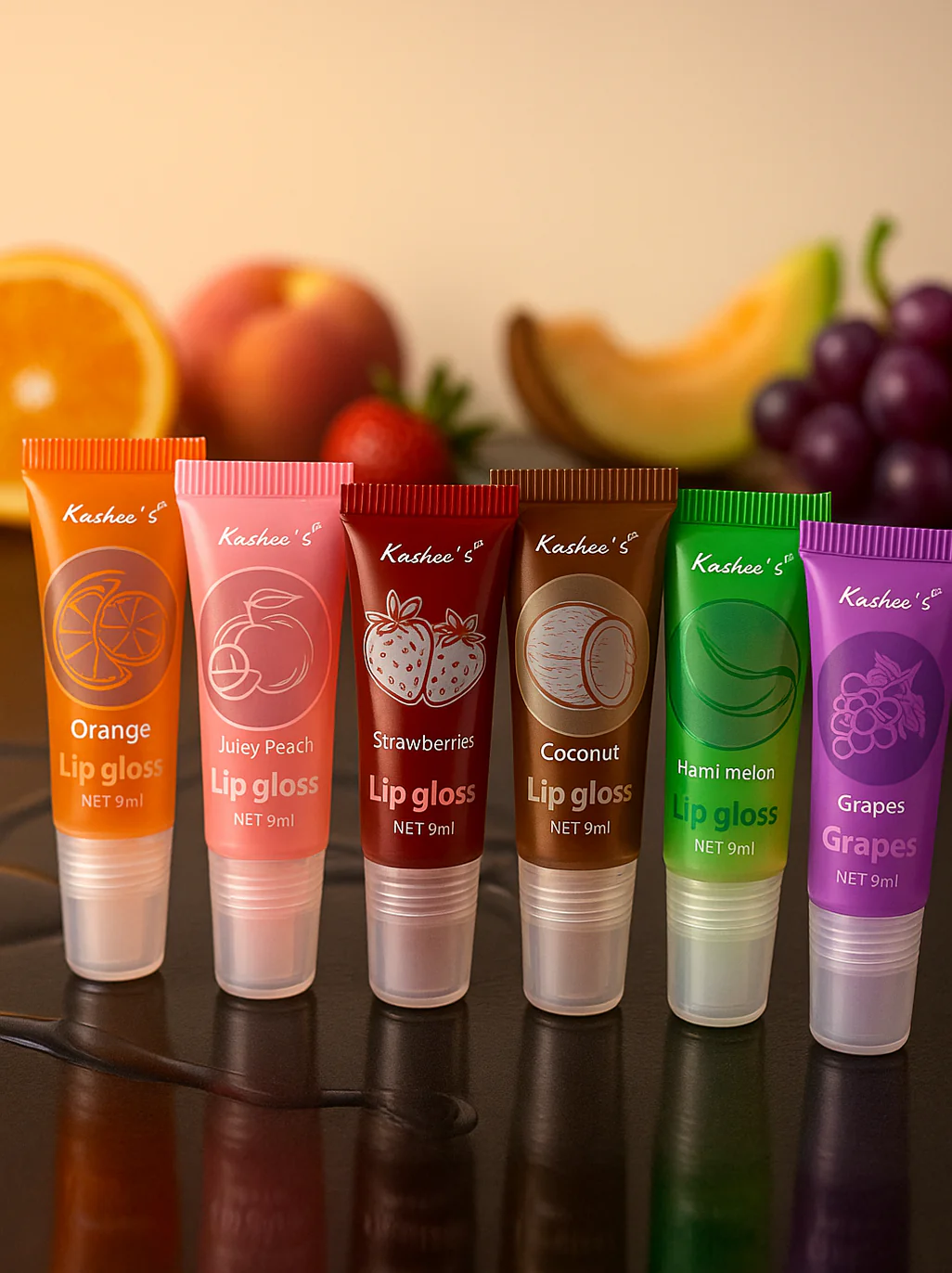 Lip Gloss Fruit (Pack of 6 Pcs) - Image 2