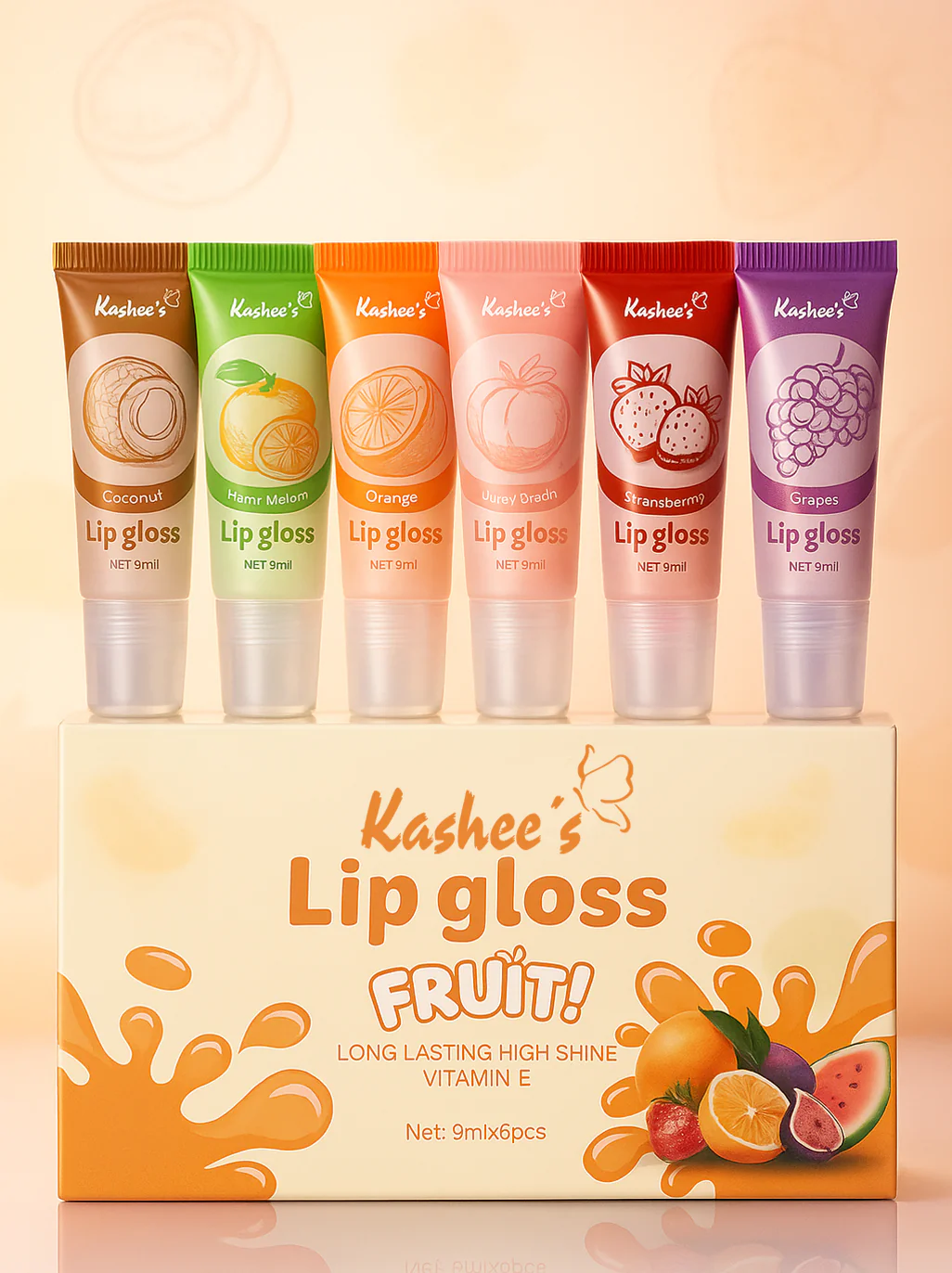 Lip Gloss Fruit (Pack of 6 Pcs) - Image 3