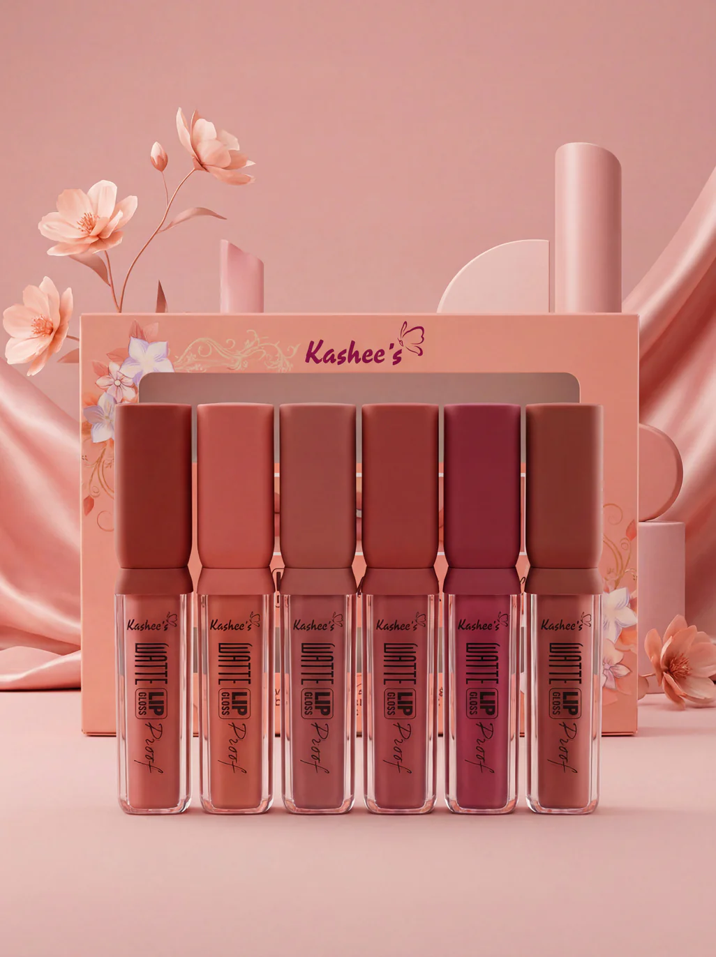 Matte Lip Gloss Waterproof (Pack of 6 Pcs) - Image 10